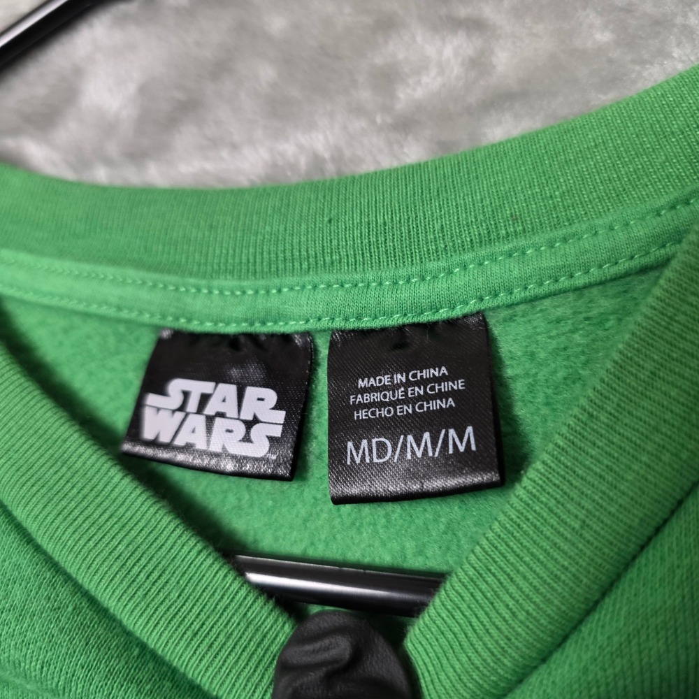 Star Wars Grogu Christmas Sweatshirt Youth‎ Boys M Green Graphic - Picture 2 of 10